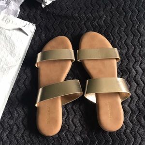 Bamboo Gold Strappy Sandal
